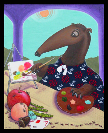 Anteater Artist Abstracting Ants 