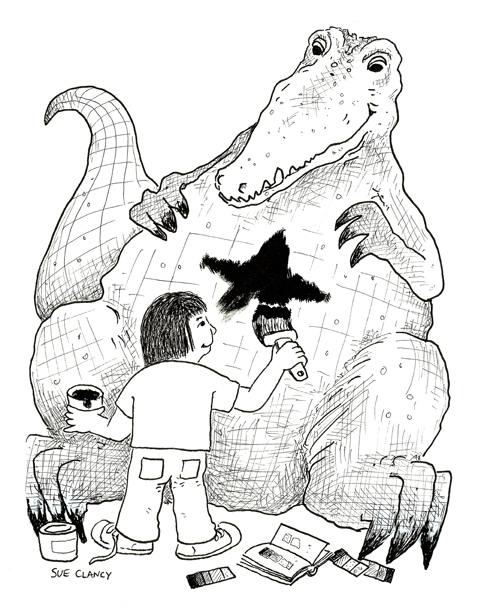 Painting A Crocodile