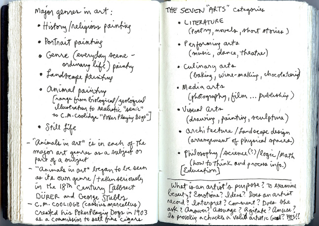 MajorArtGenres7ArtsCategoriesArtistPurpose72