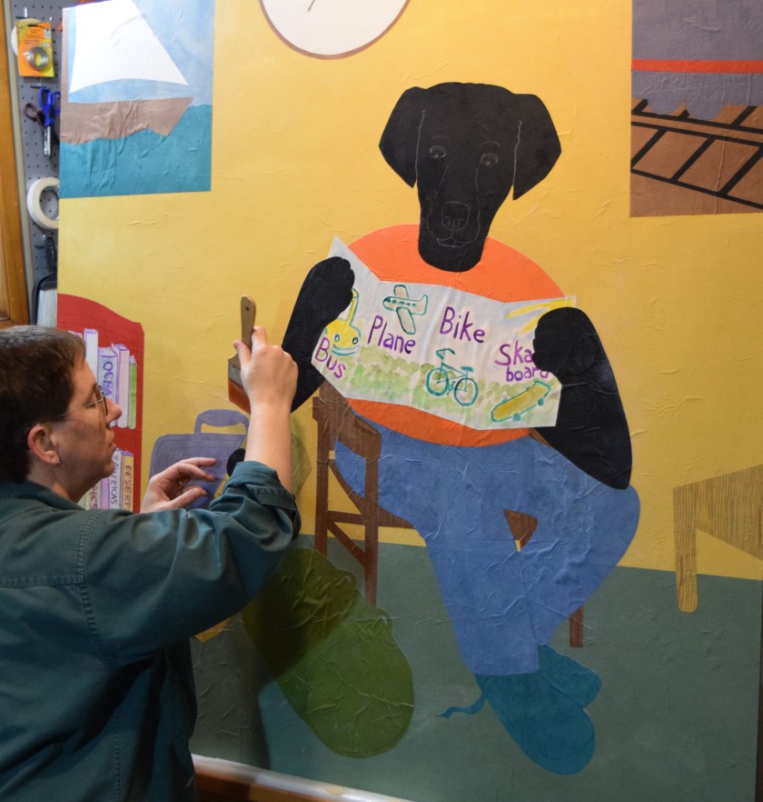 GlueingDogCharacterOnBoard