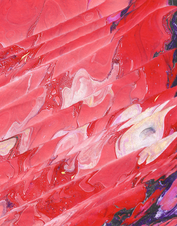 A pattern design by Sue Clancy inspired by red Wine being poured at Brunt Bridge Cellars. 