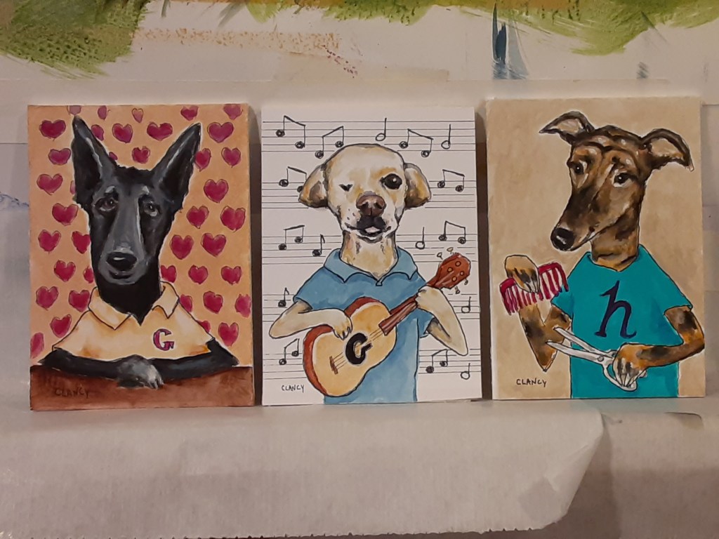 Professional dogs, clutch pencils, fountain pens, writing and&nbsp;drawing