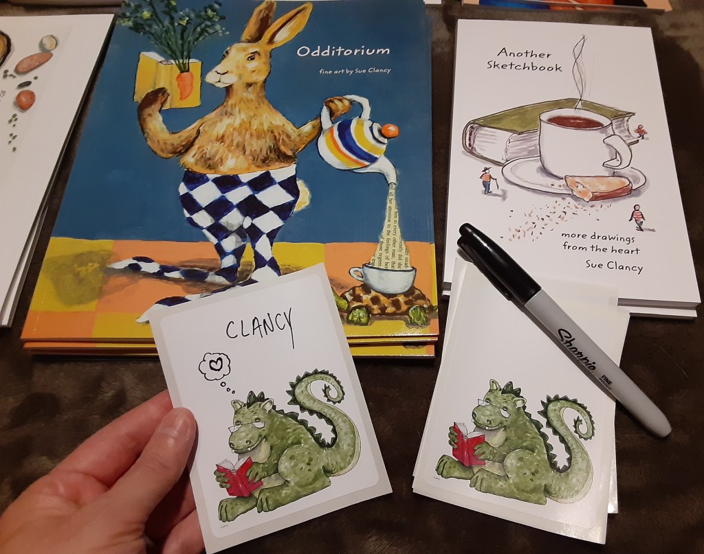 Odditorium exhibit, lots of books and a sandwich&nbsp;technique